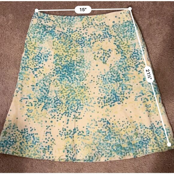 Women’s Eddie Bauer Cotton Midi Colorful Skirt 6 - Picture 4 of 5